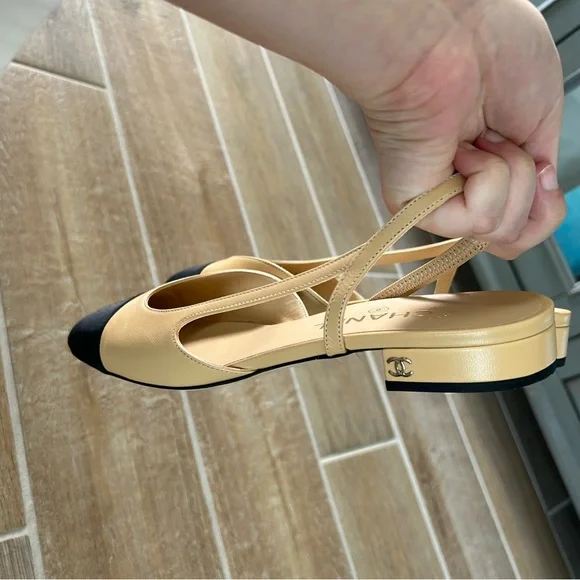 Worn Once Chanel Slingback Size 40 - Picture 4 of 8